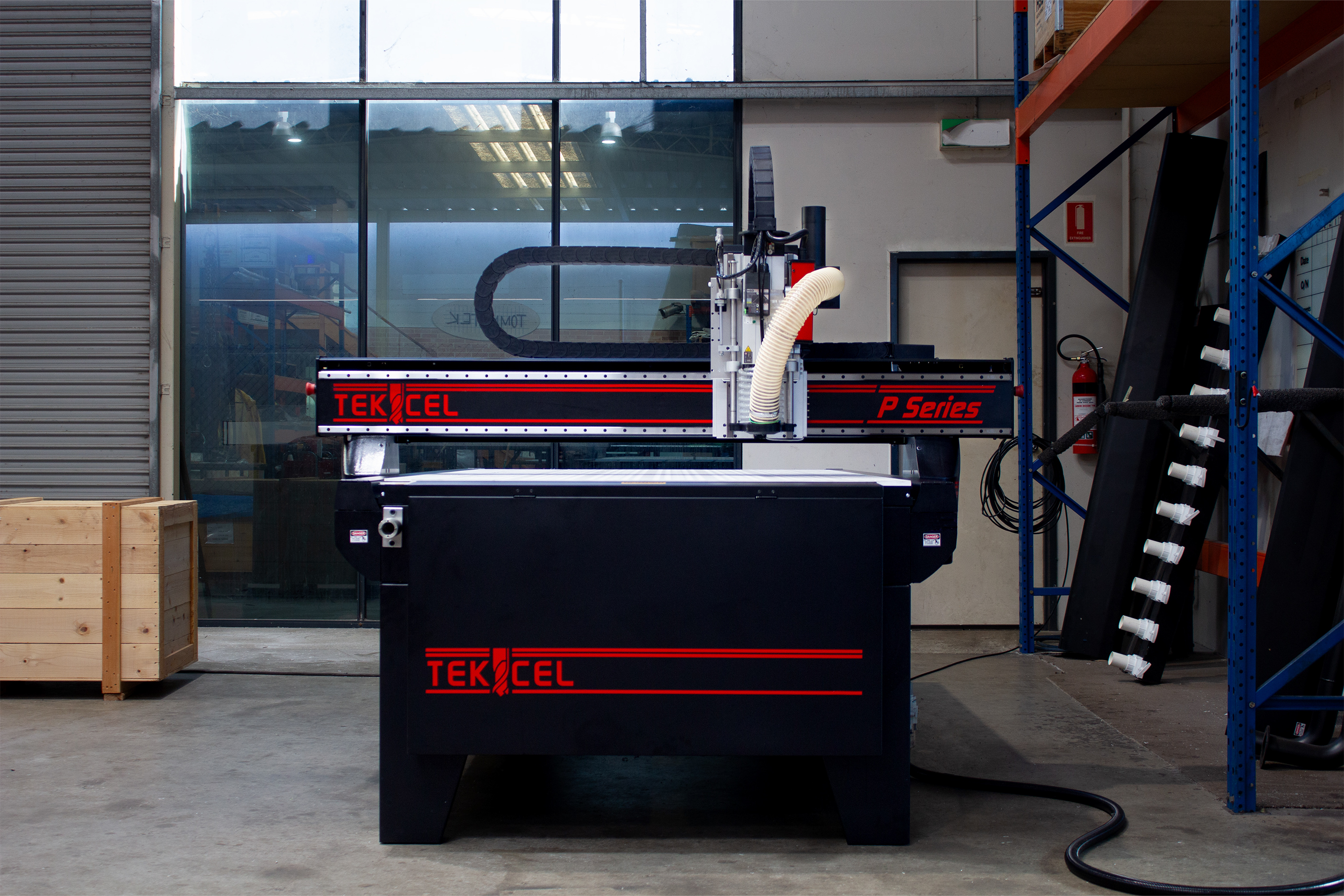 Tekcel P Series CNC Router in factory